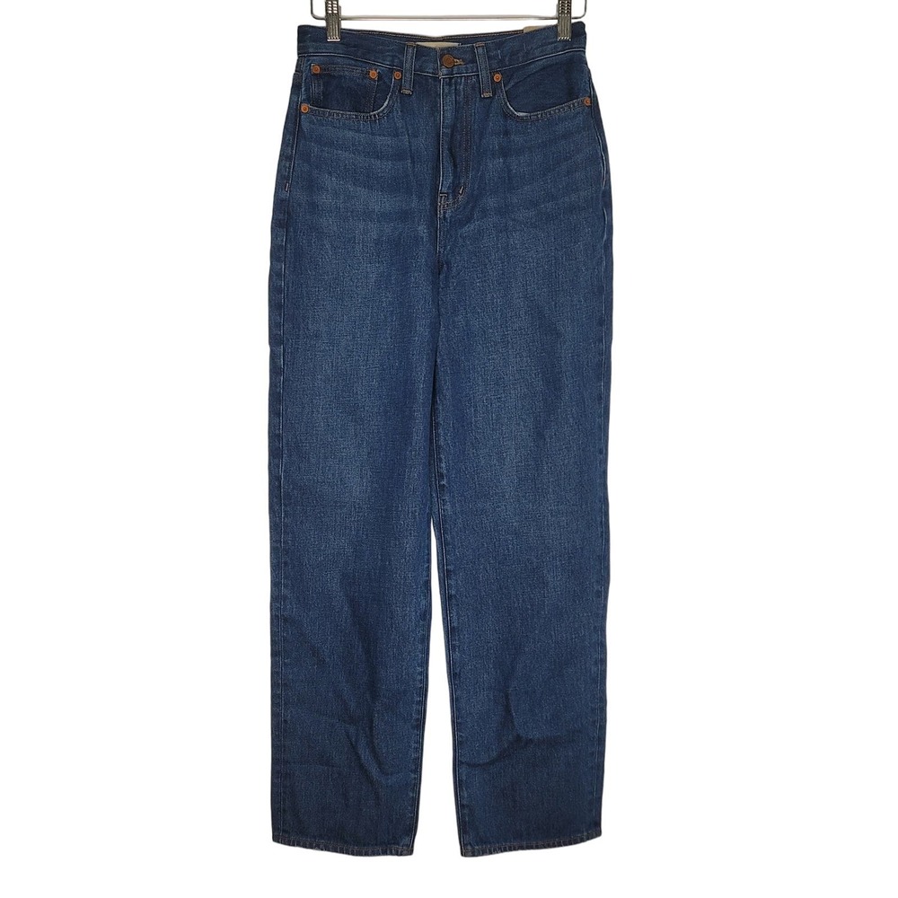Madewell Baggy Straight Jeans Womens 26 Blue Denim Retro Streetwear NEW